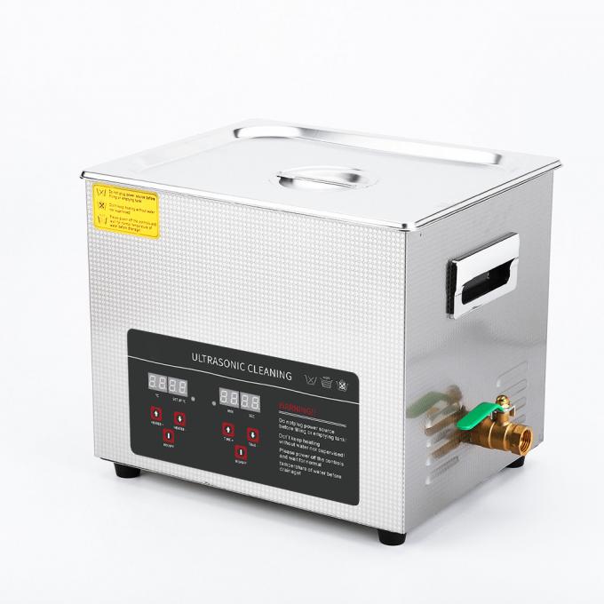 Powerful Ultrasonic Parts Washer Digital Heated Timer Tank Capacity 10L 1