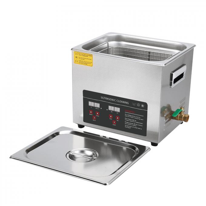Powerful Ultrasonic Parts Washer Digital Heated Timer Tank Capacity 10L 2
